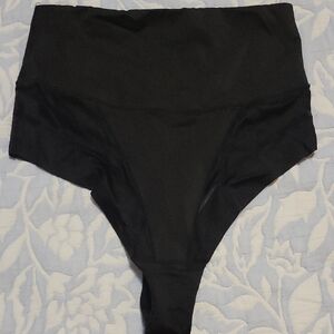 High-Waisted Black Bikini Bottom